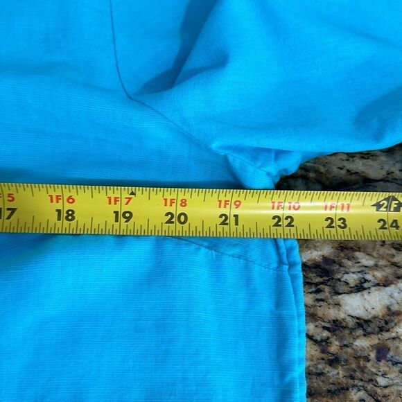 Chico’s Embroidered Linen Blend Tunic Popover Top In Blue Size L - Picture 8 of 9